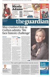 The Guardian (UK) Newspaper Front Page for 6 May 2017