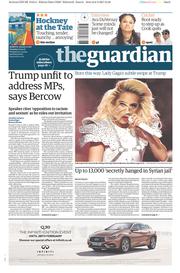 The Guardian (UK) Newspaper Front Page for 7 February 2017