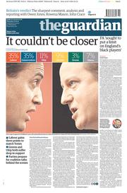 The Guardian Newspaper Front Page (UK) for 7 May 2015
