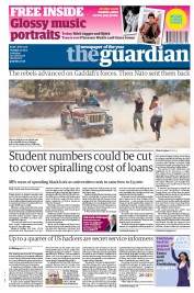 The Guardian Newspaper Front Page (UK) for 7 June 2011