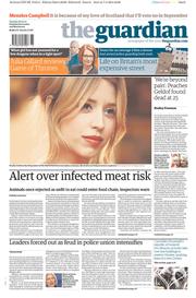 The Guardian (UK) Newspaper Front Page for 8 April 2014