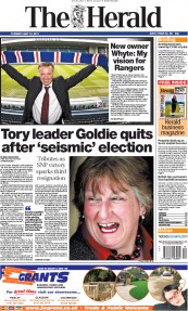  () Newspaper Front Page for 10 May 2011