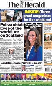  () Newspaper Front Page for 14 May 2011