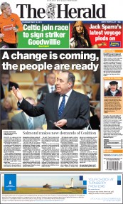  () Newspaper Front Page for 19 May 2011