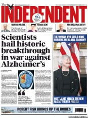 The Independent (UK) Newspaper Front Page for 10 October 2013