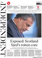 The Independent Newspaper Front Page (UK) for 10 January 2014