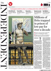 The Independent (UK) Newspaper Front Page for 11 November 2014
