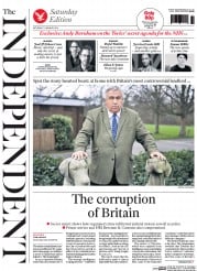 The Independent (UK) Newspaper Front Page for 11 January 2014