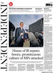 The Independent Newspaper Front Page (UK) for 11 April 2014