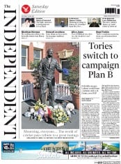 The Independent (UK) Newspaper Front Page for 11 April 2015