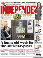 The Independent Newspaper Front Page (UK) for 12 October 2013