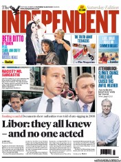The Independent (UK) Newspaper Front Page for 14 July 2012