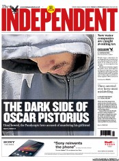 The Independent Newspaper Front Page (UK) for 15 February 2013