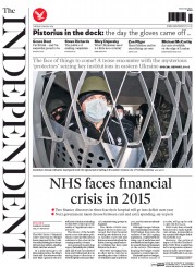 The Independent Newspaper Front Page (UK) for 15 April 2014