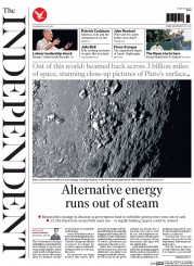 The Independent Newspaper Front Page (UK) for 16 July 2015