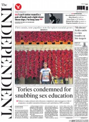The Independent (UK) Newspaper Front Page for 17 February 2015