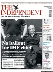 The Independent (UK) Newspaper Front Page for 17 May 2011