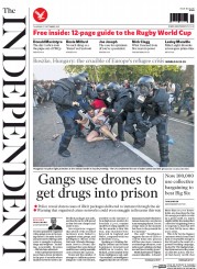 The Independent Newspaper Front Page (UK) for 17 September 2015
