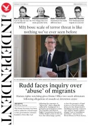 The Independent (UK) Newspaper Front Page for 18 October 2017