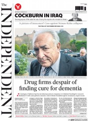 The Independent Newspaper Front Page (UK) for 18 February 2015
