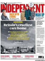 The Independent Newspaper Front Page (UK) for 19 October 2013