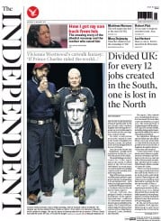 The Independent Newspaper Front Page (UK) for 19 January 2015
