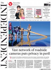 The Independent Newspaper Front Page (UK) for 19 April 2014