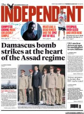 The Independent Newspaper Front Page (UK) for 19 July 2012