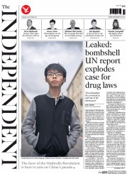 The Independent (UK) Newspaper Front Page for 20 October 2015