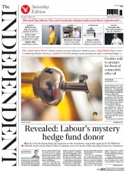 The Independent (UK) Newspaper Front Page for 21 March 2015