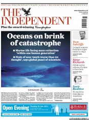 The Independent (UK) Newspaper Front Page for 21 June 2011
