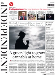 The Independent (UK) Newspaper Front Page for 22 July 2015