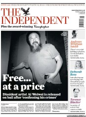 The Independent (UK) Newspaper Front Page for 23 June 2011