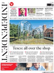 The Independent (UK) Newspaper Front Page for 23 September 2014