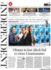 The Independent (UK) Newspaper Front Page for 24 February 2016