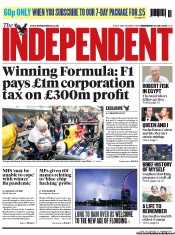 The Independent Newspaper Front Page (UK) for 24 July 2013