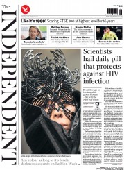 The Independent Newspaper Front Page (UK) for 25 February 2015