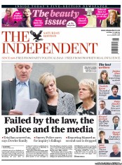 The Independent Newspaper Front Page (UK) for 25 June 2011