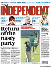 The Independent (UK) Newspaper Front Page for 25 June 2012