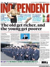 The Independent (UK) Newspaper Front Page for 26 June 2012