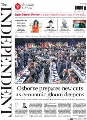 The Independent (UK) Newspaper Front Page for 27 February 2016