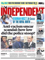 The Independent (UK) Newspaper Front Page for 27 July 2013