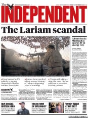 The Independent (UK) Newspaper Front Page for 27 September 2013