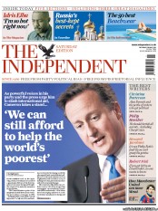 The Independent (UK) Newspaper Front Page for 28 May 2011