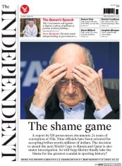 The Independent (UK) Newspaper Front Page for 28 May 2015