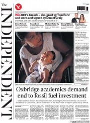 The Independent (UK) Newspaper Front Page for 2 February 2016
