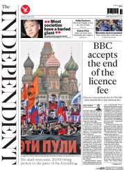 The Independent (UK) Newspaper Front Page for 2 March 2015
