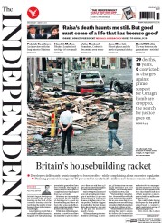 The Independent (UK) Newspaper Front Page for 2 March 2016