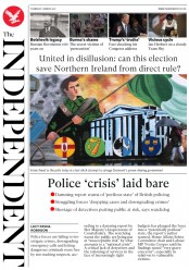 The Independent (UK) Newspaper Front Page for 2 March 2017