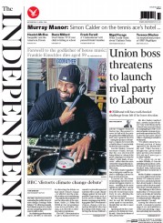 The Independent (UK) Newspaper Front Page for 2 April 2014